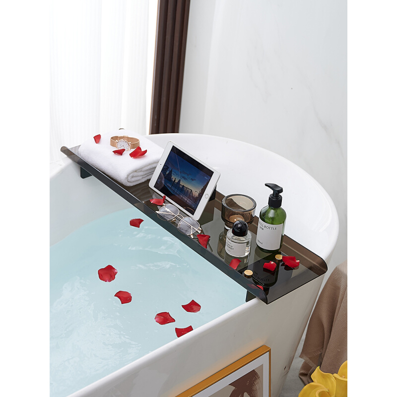 浴室浴缸置物架卫生间泡澡洗澡神器网红浴缸架子家用可伸缩收纳架