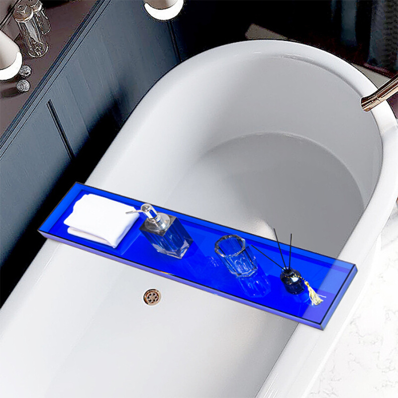 亚克力托盘创意SPA浴室浴池浴缸置物架桌面收纳储物托盘