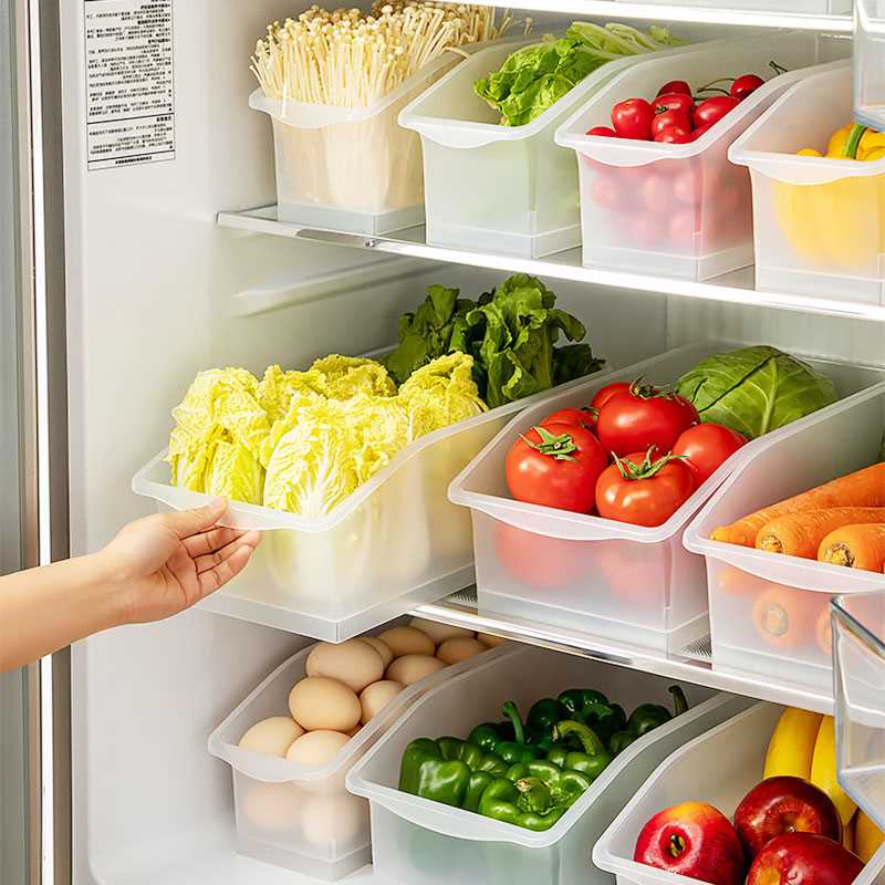 冰箱收纳盒大容量厨房零食整理盒水果蔬菜鸡蛋储物盒食品级保鲜盒