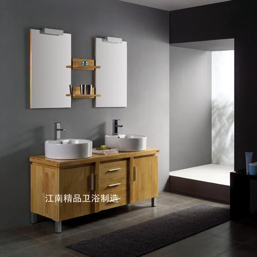 欧式美式橡木浴室柜组合实木浴柜洗脸盆柜组合洗手盆组合XM8038
