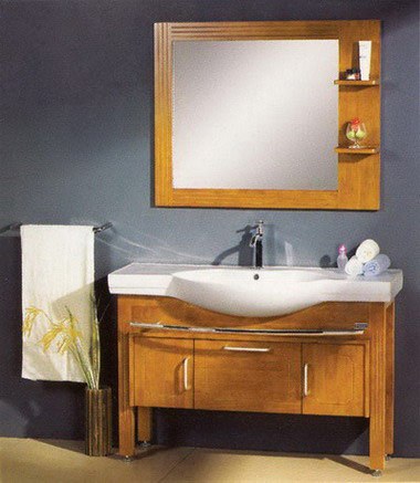 欧式美式橡木浴室柜组合实木浴柜洗脸盆柜洗手盆柜洗漱台XM623
