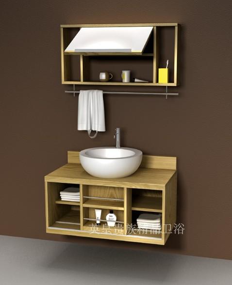 速发欧式美式橡木浴室柜 实木浴柜 洗脸盆柜 洗手盆柜组合HE517