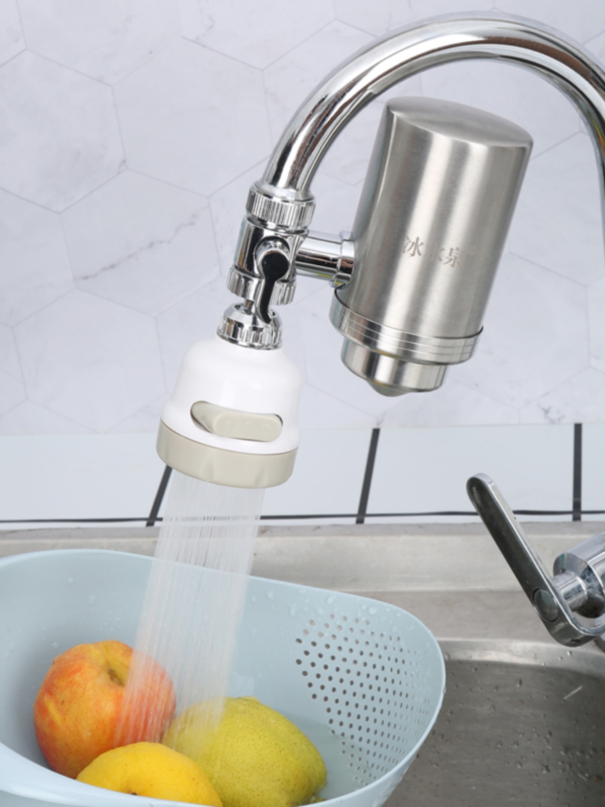 冰水泉净水器家用水龙头过滤器厨房自来水净水机去余氯直饮净化器