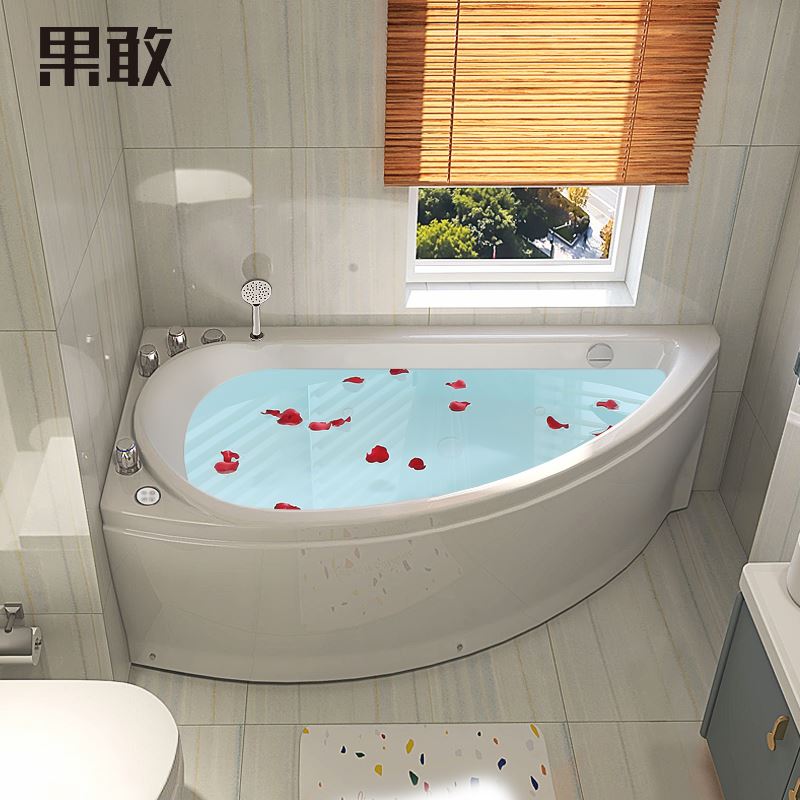 网红小户型亚克力浴缸家用大浴缸1.3/1.4/1.5/1.6米159浴盆浴池