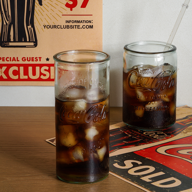 迦乐西班牙进口CocaCola授权环保玻璃杯可乐杯饮料杯