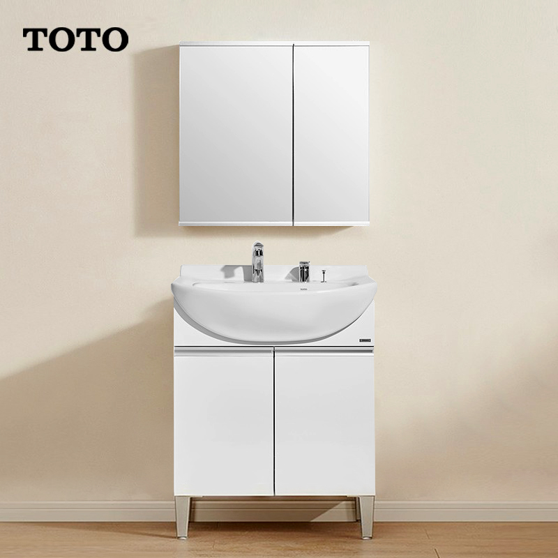 TOTO卫浴浴室柜组合陶瓷一体盆大肚盆洗手台盆柜LDSW601(06-D)