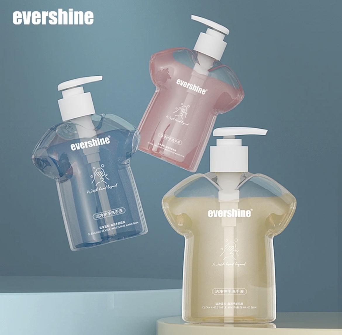 evershine晴天大白洗手液家用泡沫便携花香不含酒精温和清爽保湿