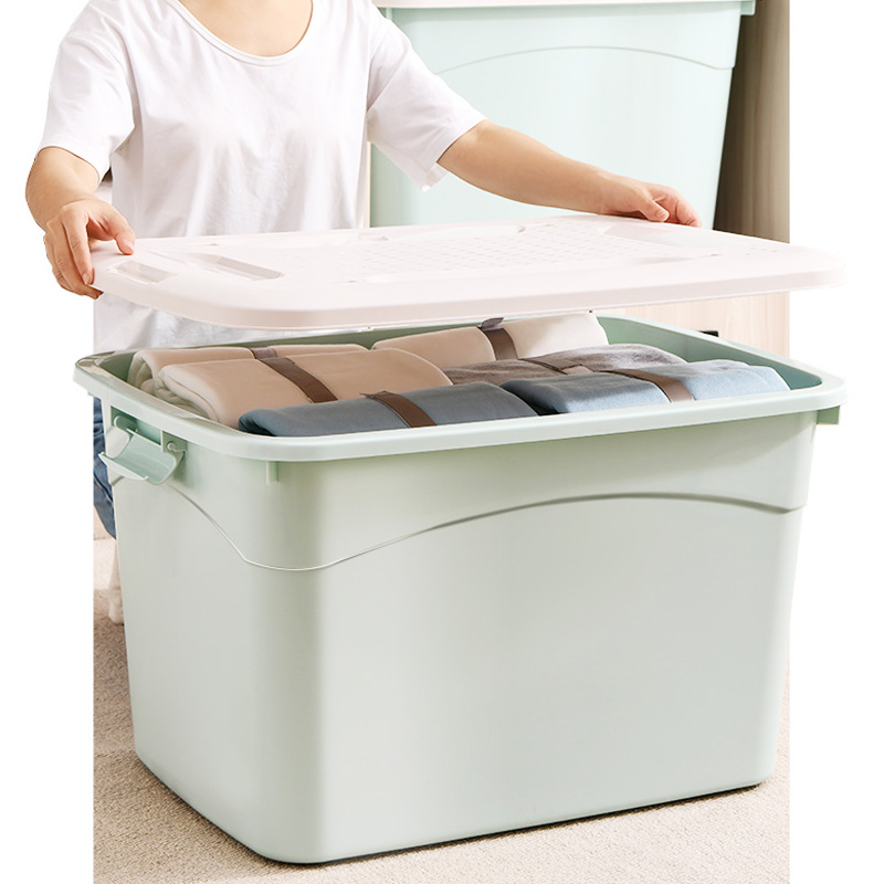 储物箱加厚超大收纳箱家用整理衣服衣物搬家大容量塑料箱子储物盒