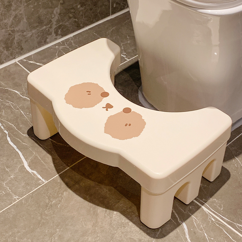 可爱马桶凳脚凳厕所成人蹲坑神器家用加厚塑料脚踩防滑小凳子如厕