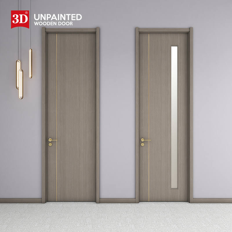 3D无漆木门 卧室门室内门厨卫门实木门套装门D-956