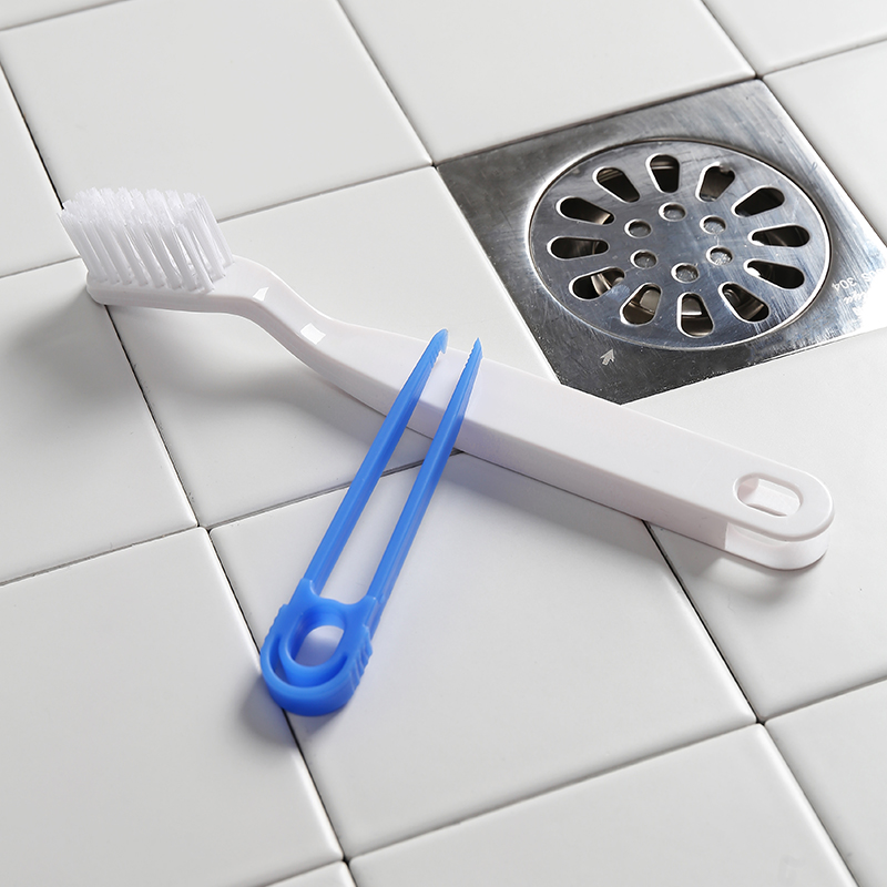 地漏刷浴室清洁刷洗卫生间刷子下排水口地缝瓷砖缝隙刷带镊子工具