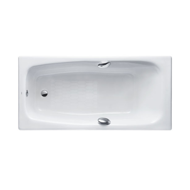 TOTO铸铁搪瓷浴缸FBY1700HP嵌入式家用泡澡盆防滑保温带扶手1.7米