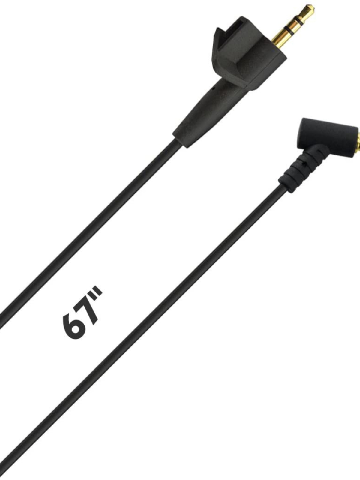Geekria耳机双头连接线适用BoseAE2AE2i弯头25对35公对公音频线
