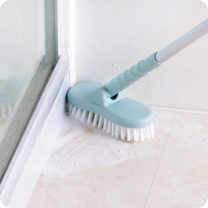 可伸缩长柄地板刷 浴室地板清洁刷子硬毛刷卫生间浴缸瓷砖清洁刷