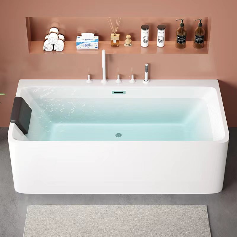 新款亚克力方形浴缸家用成人无缝一体泡澡独立式小户型浴盆