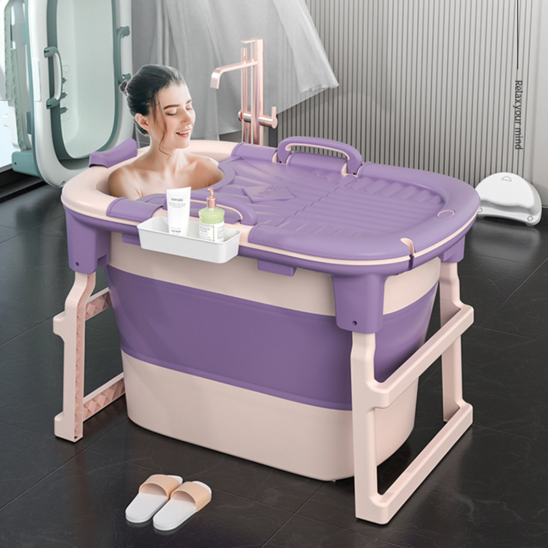 大人家用泡澡桶可折叠浴桶全身加厚成人浴缸儿童沐浴盆洗澡桶神器