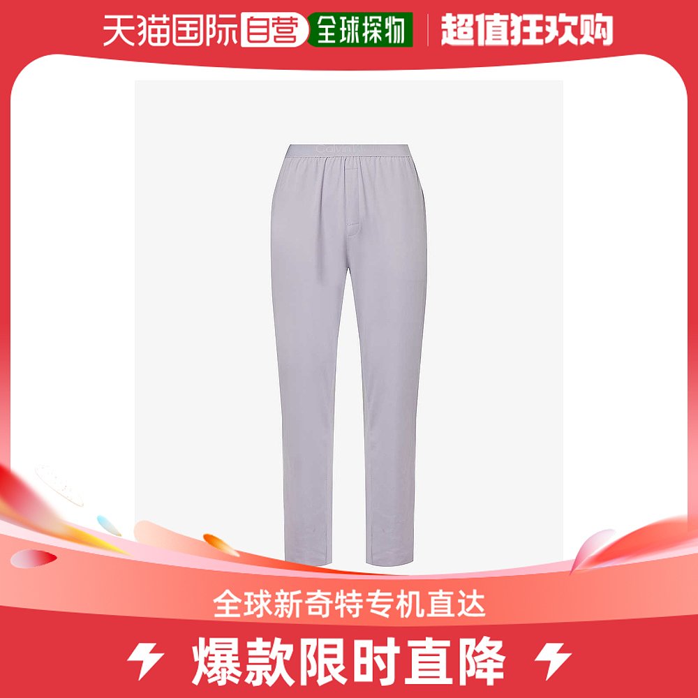 香港直邮潮奢 Calvin Klein 男士品牌标识腰部弹力棉混纺睡裤