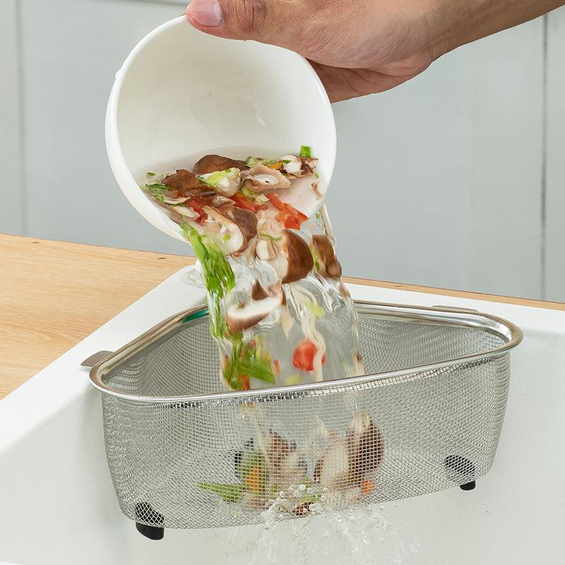 不锈钢厨房水槽过滤网洗碗水池滤网下水道厨余垃圾剩菜剩饭沥水架
