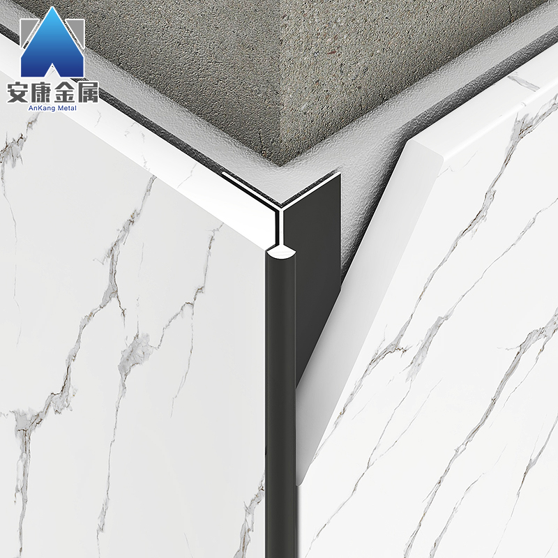 铝合金Y型阳角线收边条金属瓷砖地板墙板极窄收口条护角条装饰线