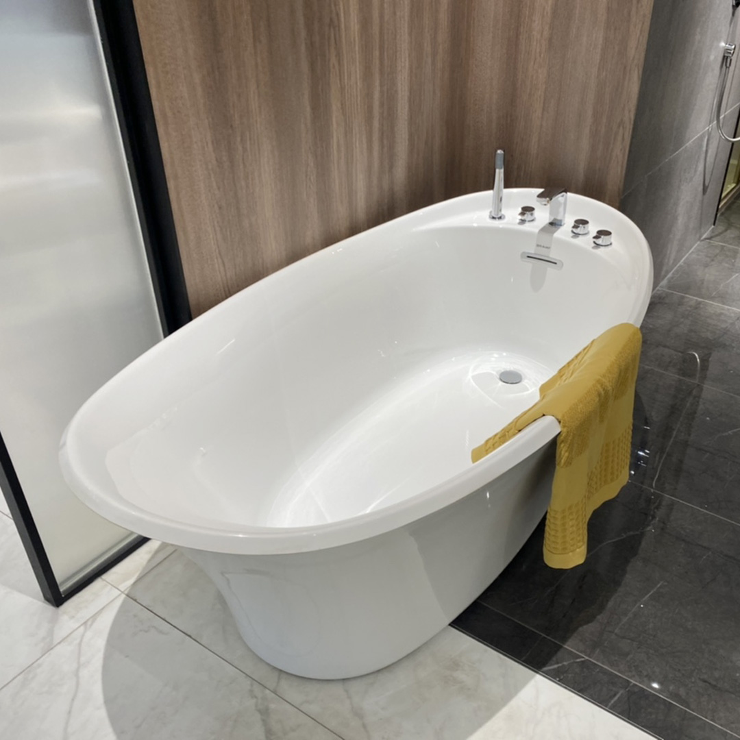 德国贝朗卫浴BRAVAT卫生间独立浴缸贵妃浴缸浴盆洗澡盆B25748
