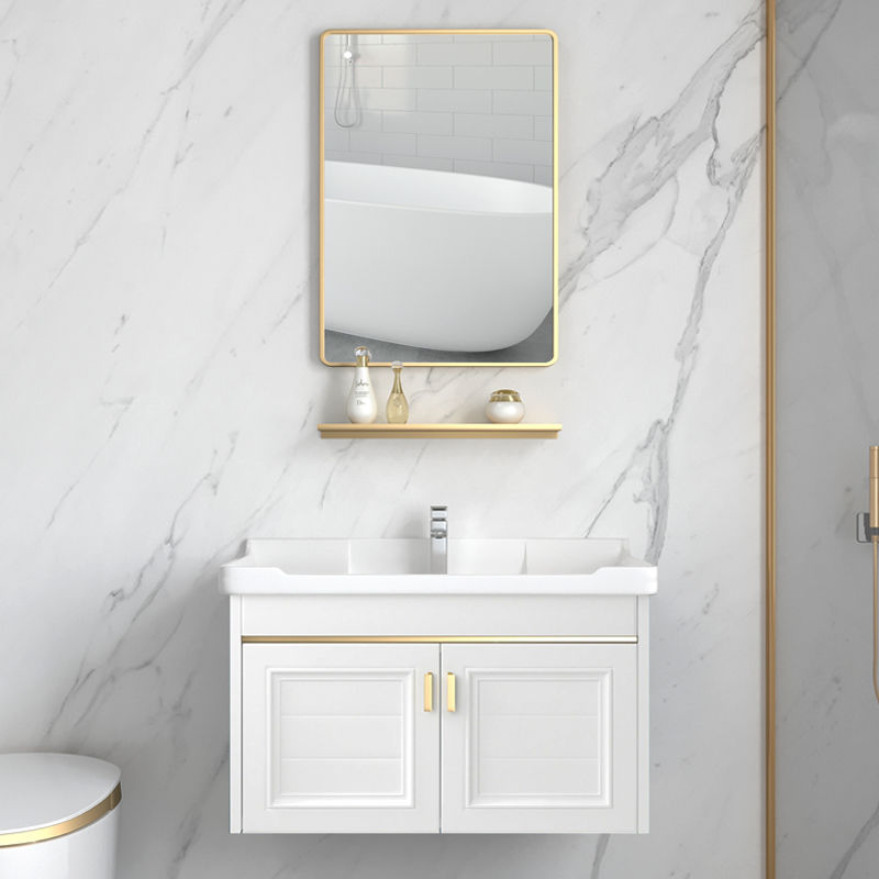 浴室柜组合现代简约家用洗手洗脸盆卫生间小户型挂墙式欧式洗漱台