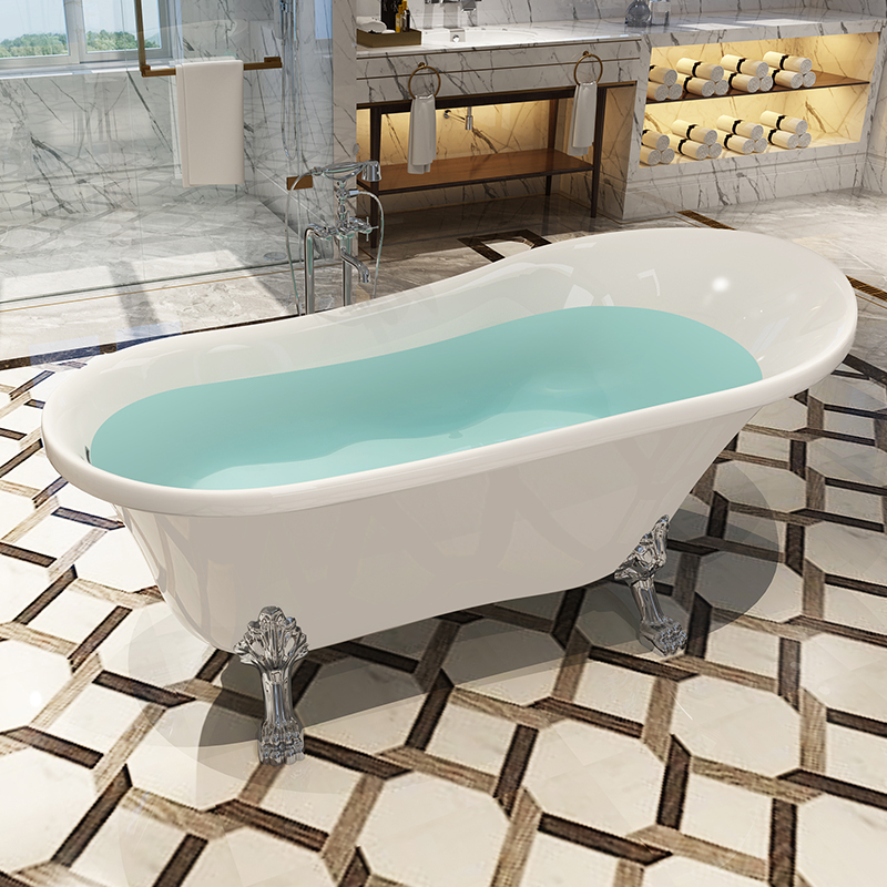 沃特玛 贵妃浴缸家用成人浴缸亚克力独立式欧式复古浴缸
