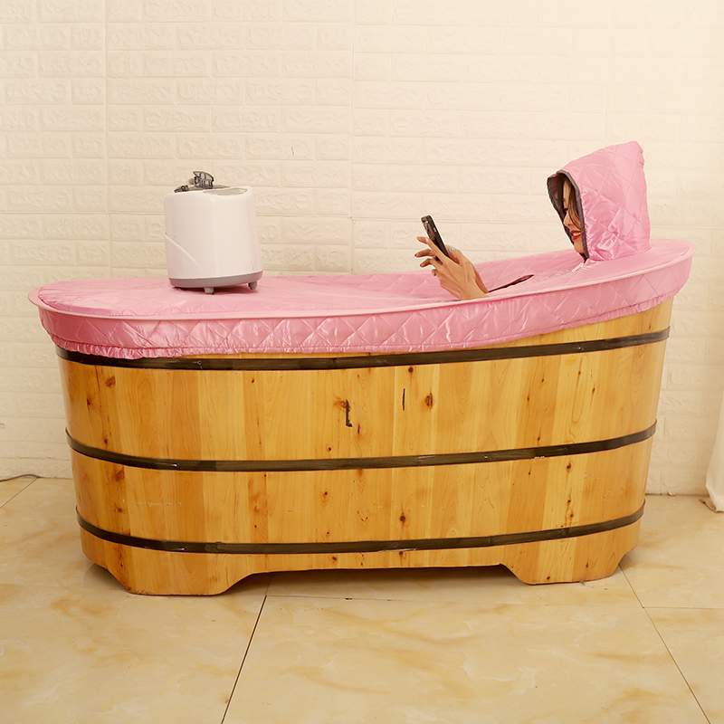 浴桶盖泡澡桶盖子单卖木桶保温罩洗澡桶浴缸折叠通用防水盖保温盖