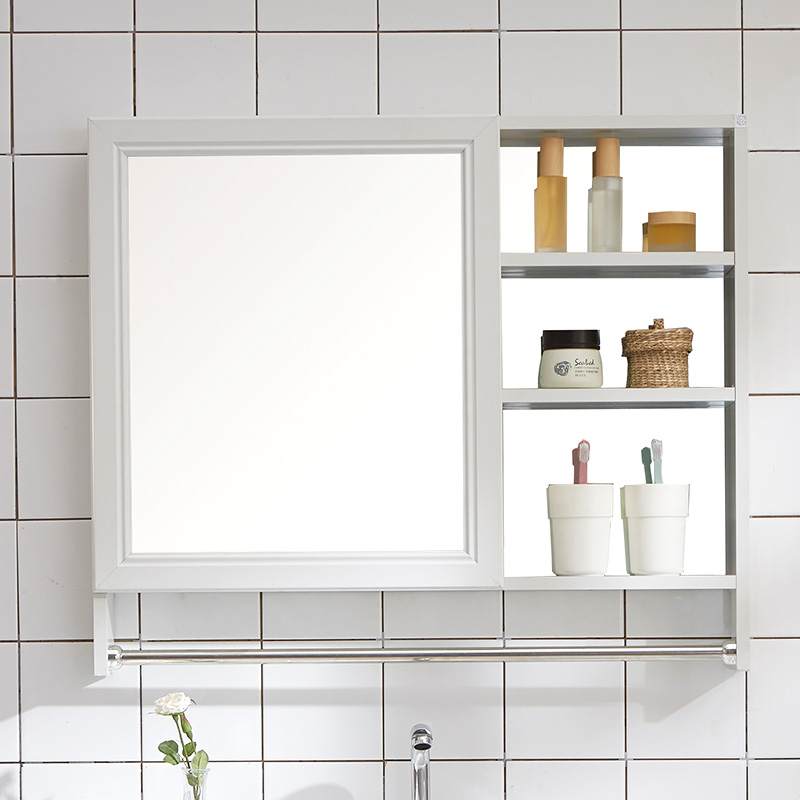 索菲特太空铝镜柜卫生间洗手间置物架浴室柜小户型家用梳妆镜箱