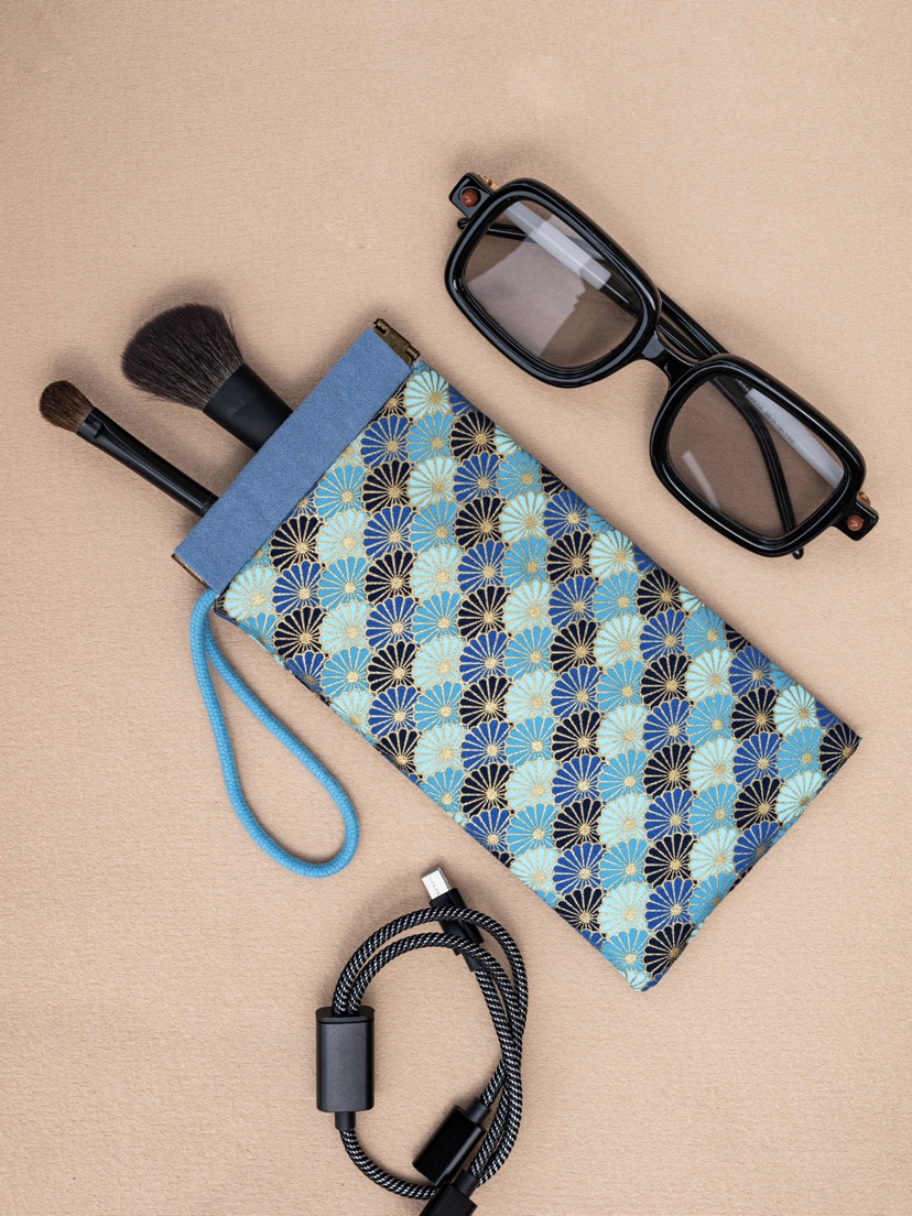 原创手工便携近视眼镜袋创意个性太阳眼镜包墨镜保护套可挂收纳包
