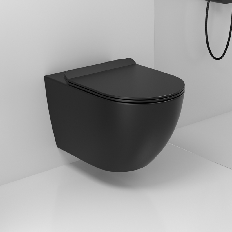 新品哑光黑色壁挂马桶墙排隐藏暗装入墙嵌入式水箱小尺寸小户型座