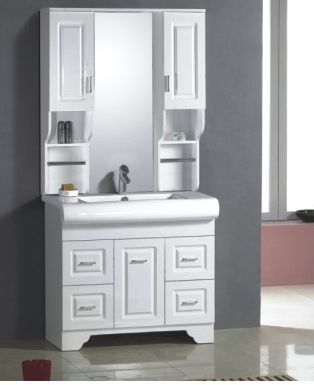 美式橡木浴室柜组合实木卫浴柜洗脸盆柜组合洗手盆柜组合DF003