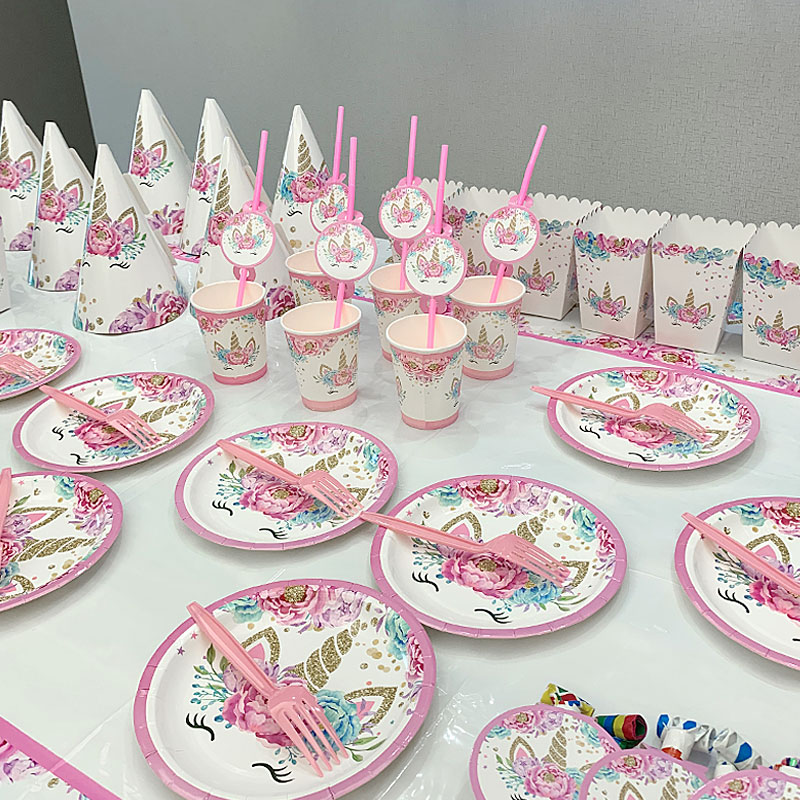 儿童生日蛋糕餐具一次性派对餐盘套装野餐聚会装饰场景布置用品