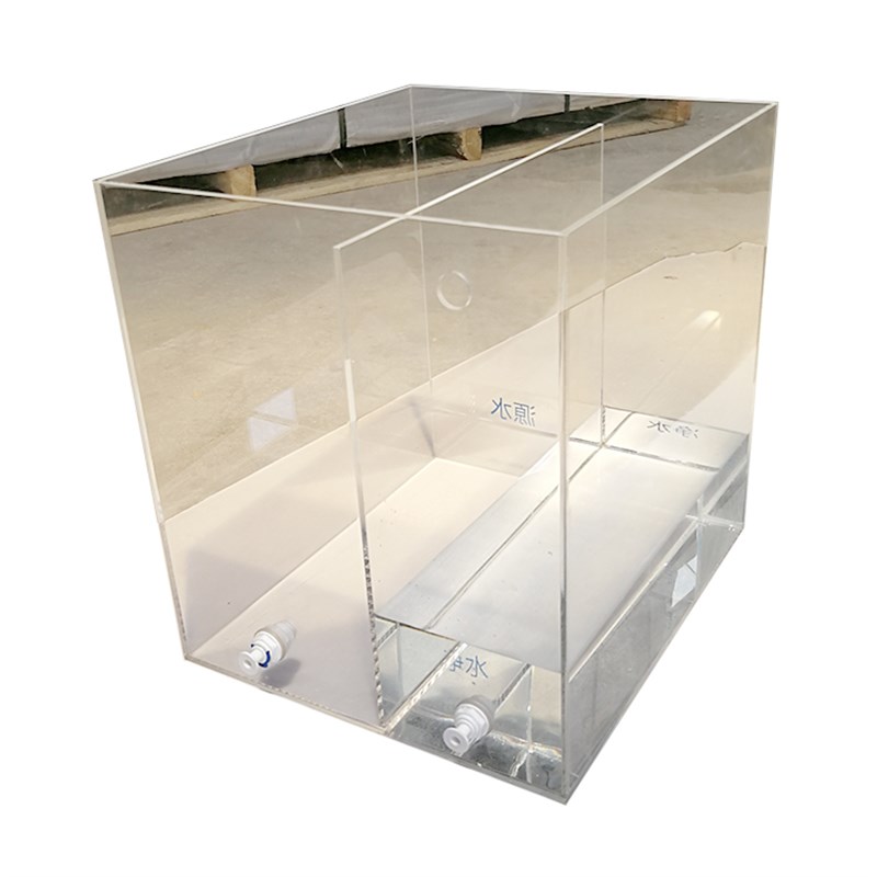 推荐透明亚克力水箱定制水槽有机玻璃板水槽透明学校实验收纳盒子