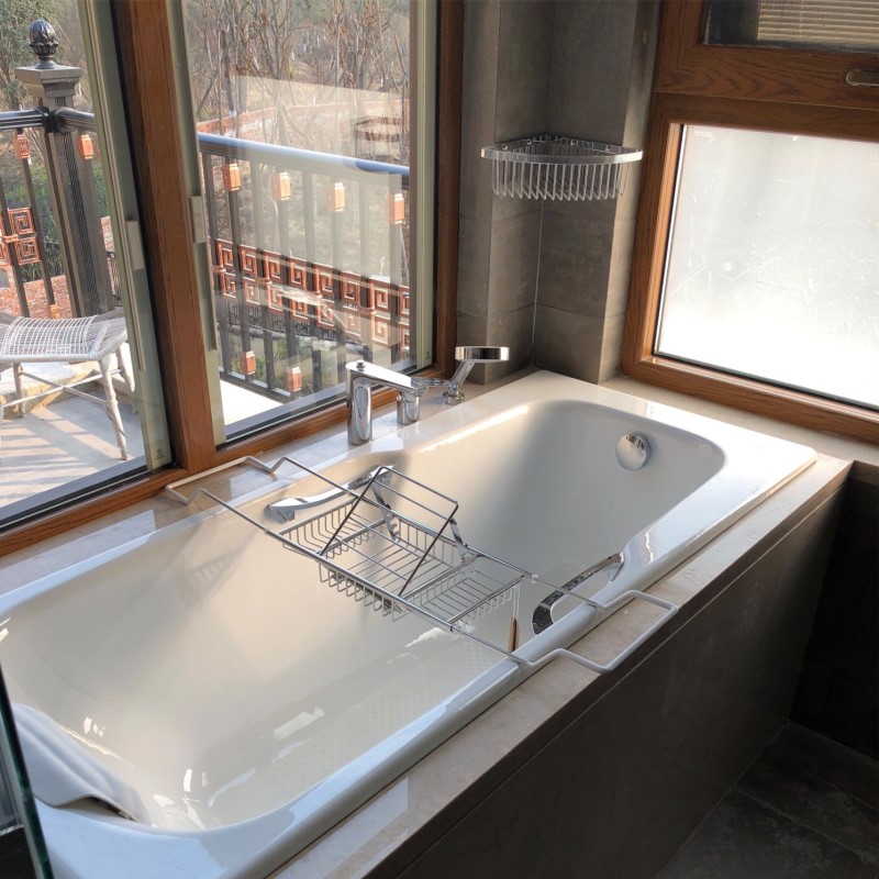 速发不锈钢浴缸架伸缩式浴缸置物架板浴室多功能置物架子浴缸ipad