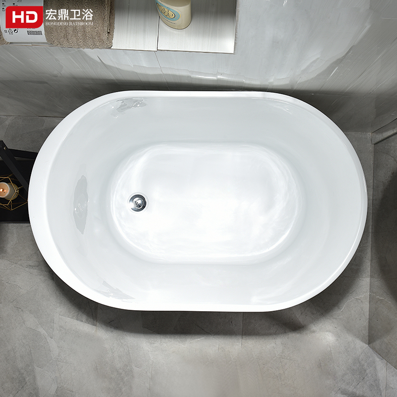 速发日式独立式浴缸家用成人卫生间欧式小户型浴盆浴池亚克力情侣