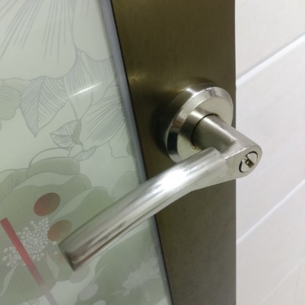 卫生间门锁无钥匙室内浴室锁把手洗手间锁舌厕所卫浴执手孔距40MM