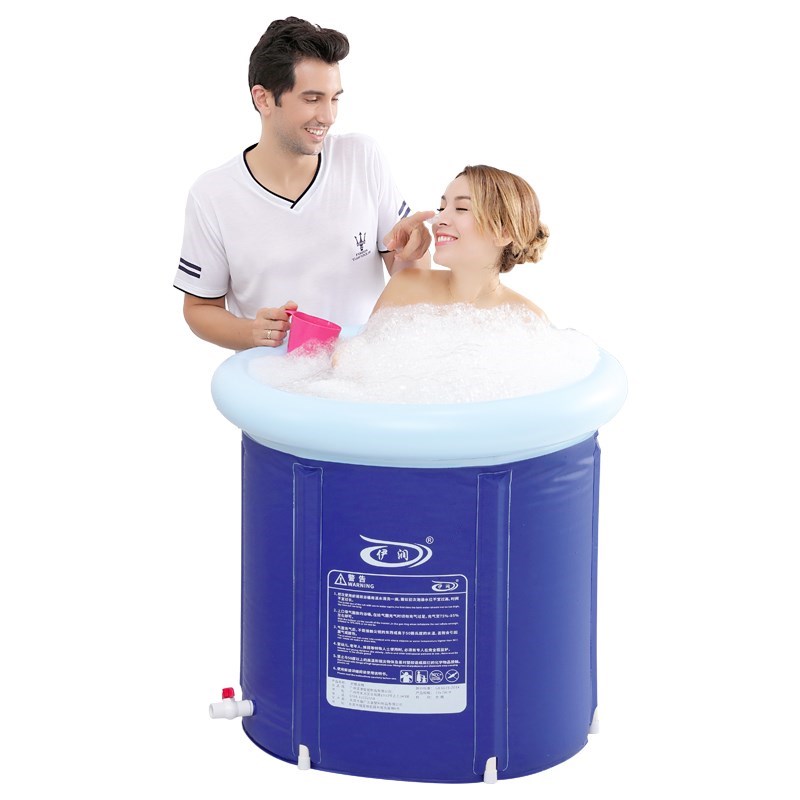 速发新品泡澡桶大人可折叠自动加热全身加厚家用洗澡桶充气浴缸儿