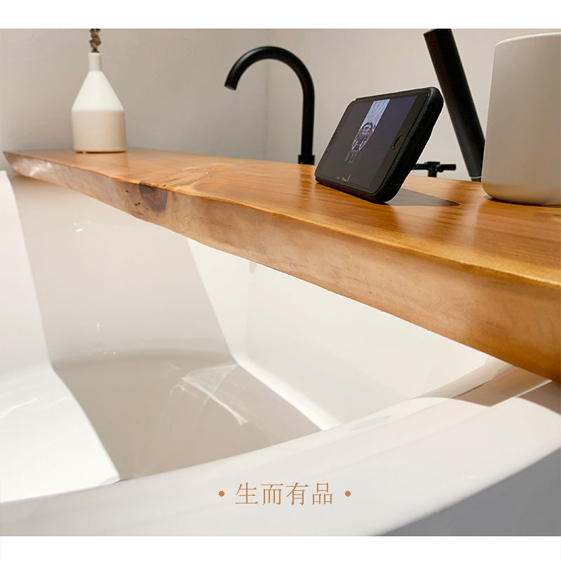 新品浴缸置物架民宿酒店人气浴室泡澡板家庭浴缸手机架收纳架浴缸