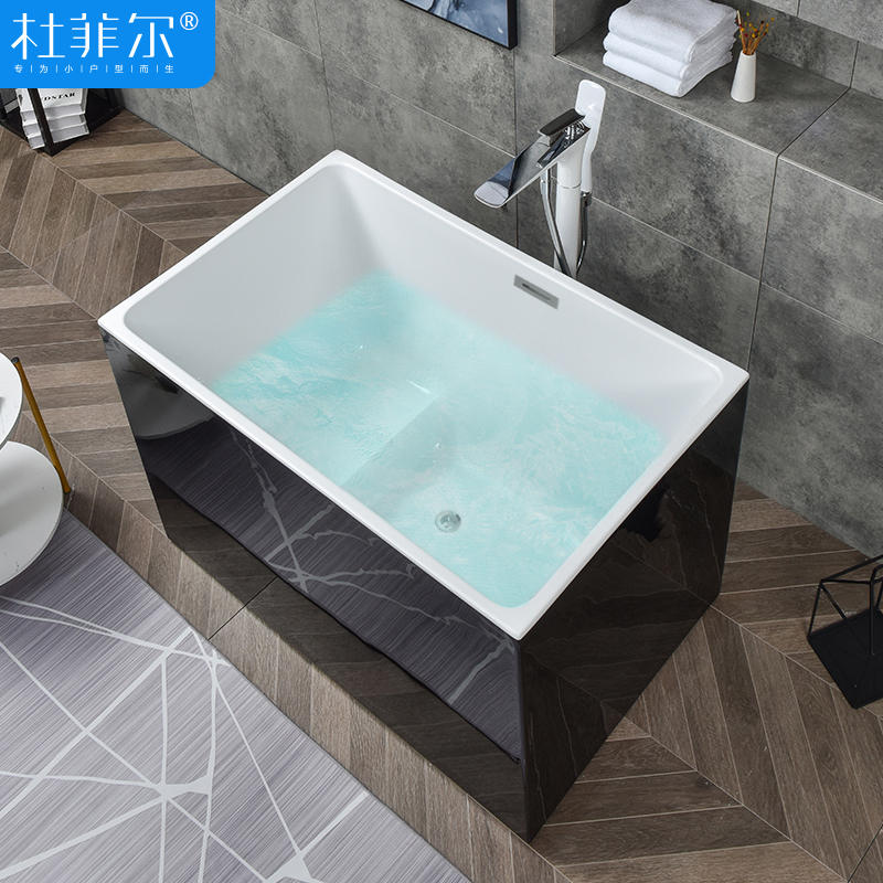 浴缸小户型独立式家用成人亚克力转角浴盆卫生间洗澡缸0.8m-1.3米