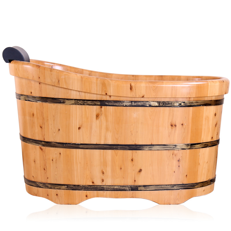 现货速发泡澡木桶浴桶成人大洗澡木桶浴盆柏木质实木浴缸加厚药浴