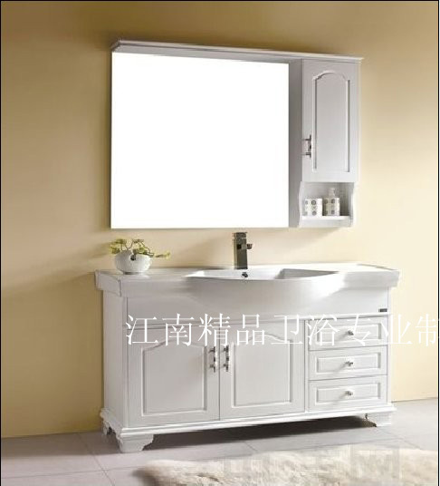欧式美式橡d木浴室柜组合实木卫浴柜洗脸盆柜组合洗手盆组合XM802