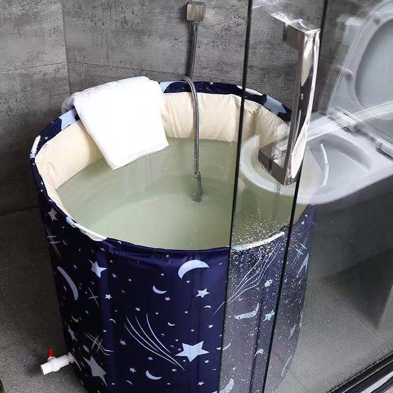 抖音洗澡桶浴桶大人 全身自动加热可折叠泡澡桶汗蒸 两用家庭浴缸