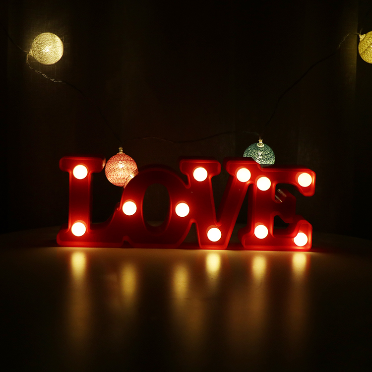 创意字母灯装饰数字灯后备箱惊喜浪漫情人节生日表白女生求婚神器