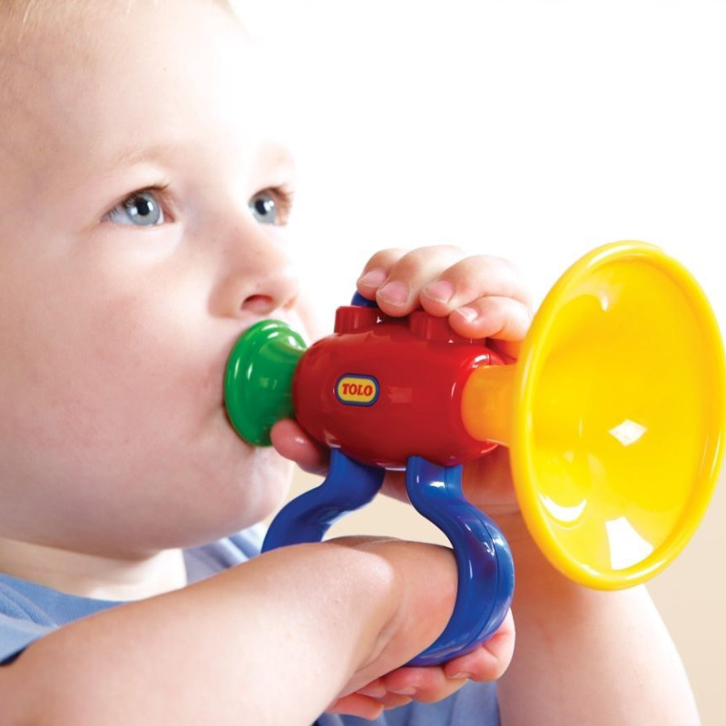 Tolo小喇叭儿童玩具乐器婴儿可吹口哨宝宝1-3岁早教吹奏哨子幼儿