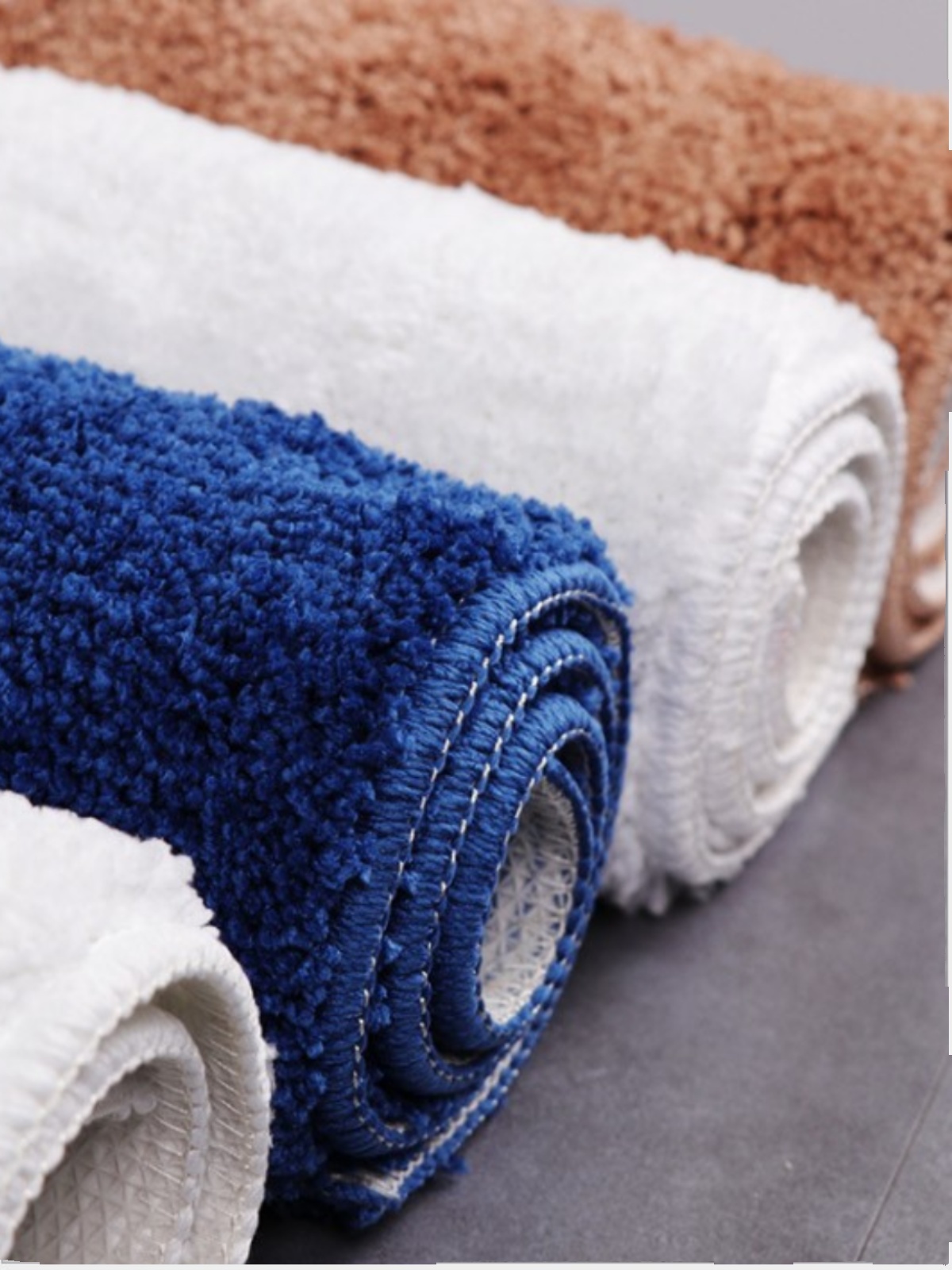 [白色莫奈]北欧风情超软浴室防滑垫卫浴地毯卧室可机洗吸水脚垫