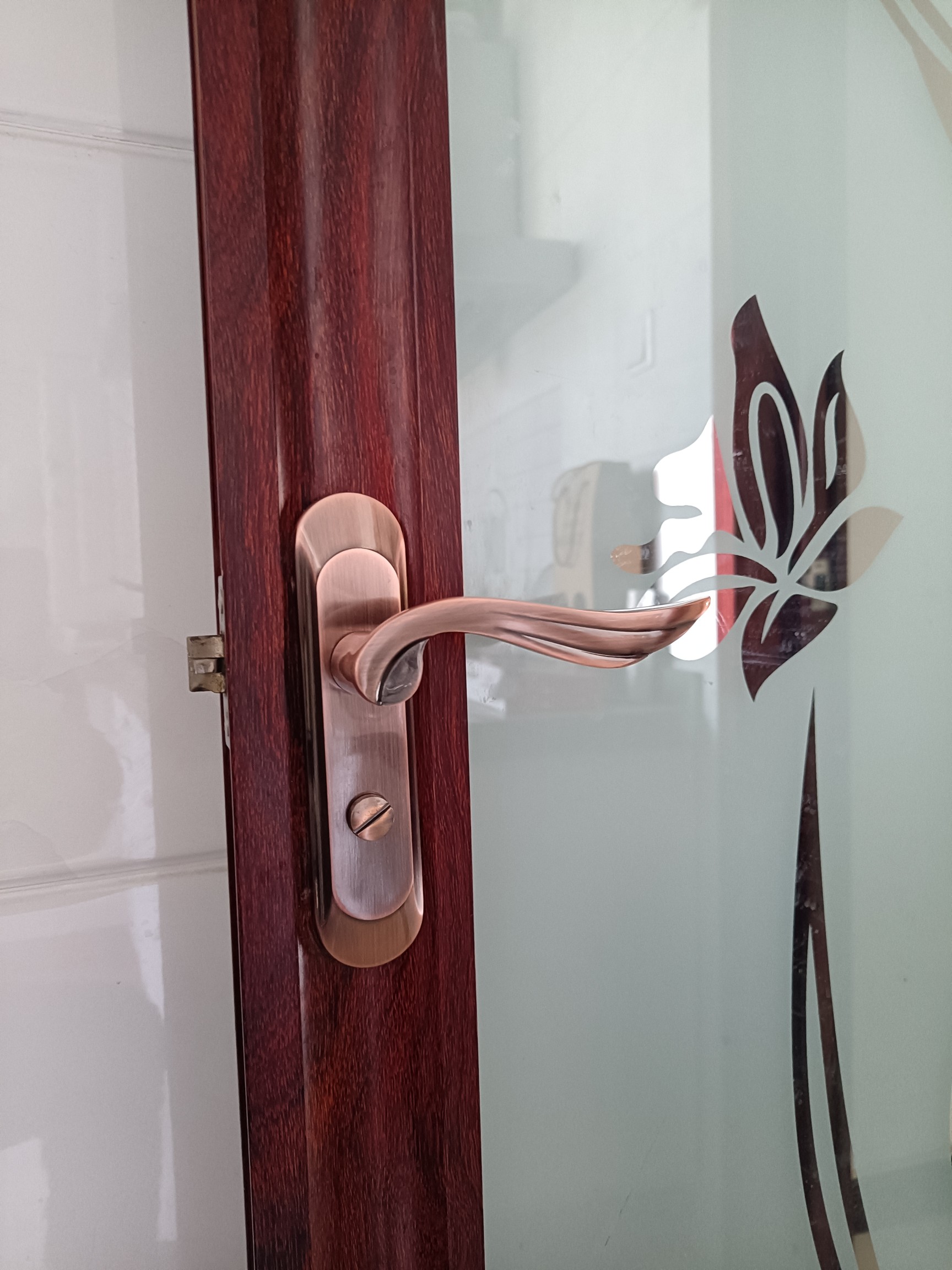 浴室卫浴卫生间古铜色凹弧面通用锁洗手间型门锁厨房执手厕所锁具