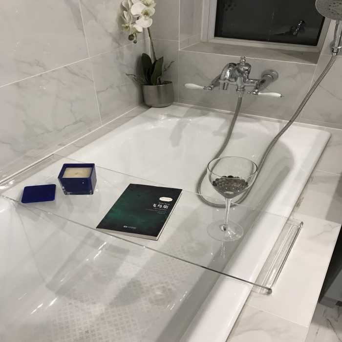 亚克力浴缸架SPA浴缸桌浴室浴缸隔板浴缸置物架板泡澡手机支架