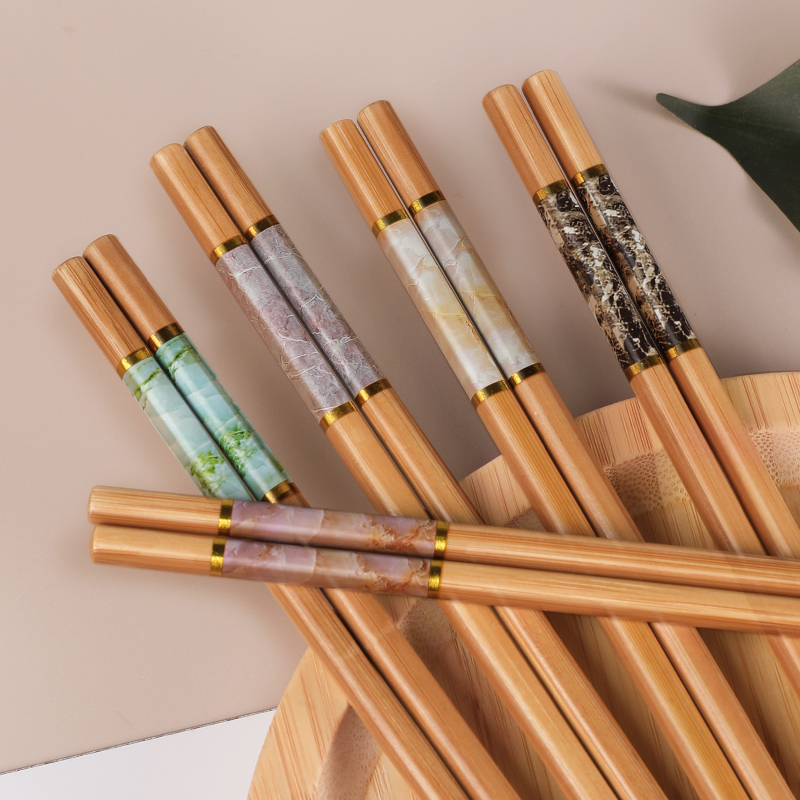 高档楠竹筷子天然家用新款纯天然木筷子一人一快5-20双防霉耐高温