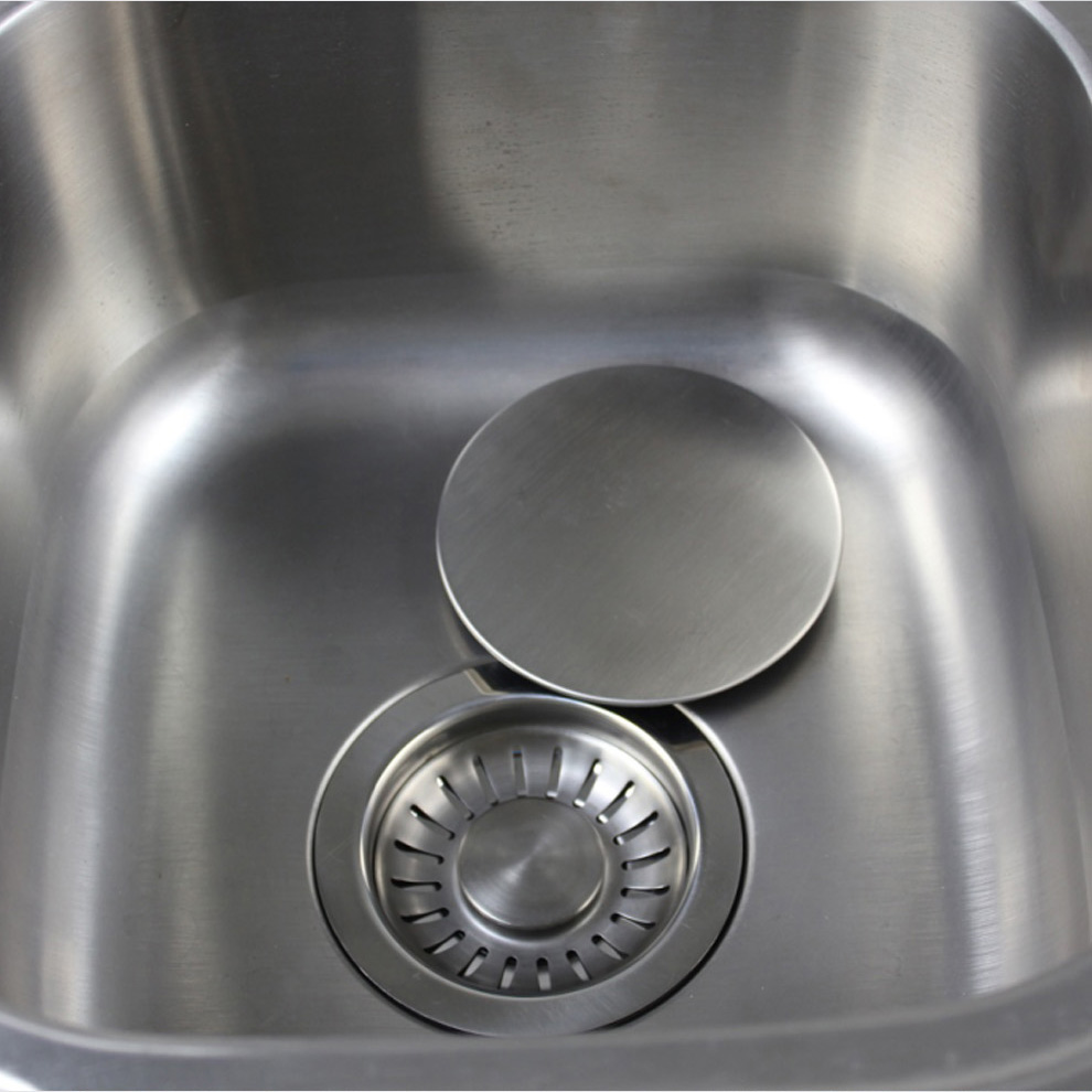 天力厨房水槽下水器不锈钢装饰盖 洗菜盆配件美观水池大盖盖QS135