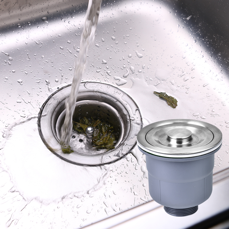 厨房洗菜盆下水管水槽下水器单双槽洗碗池水池排水防臭不锈钢配件